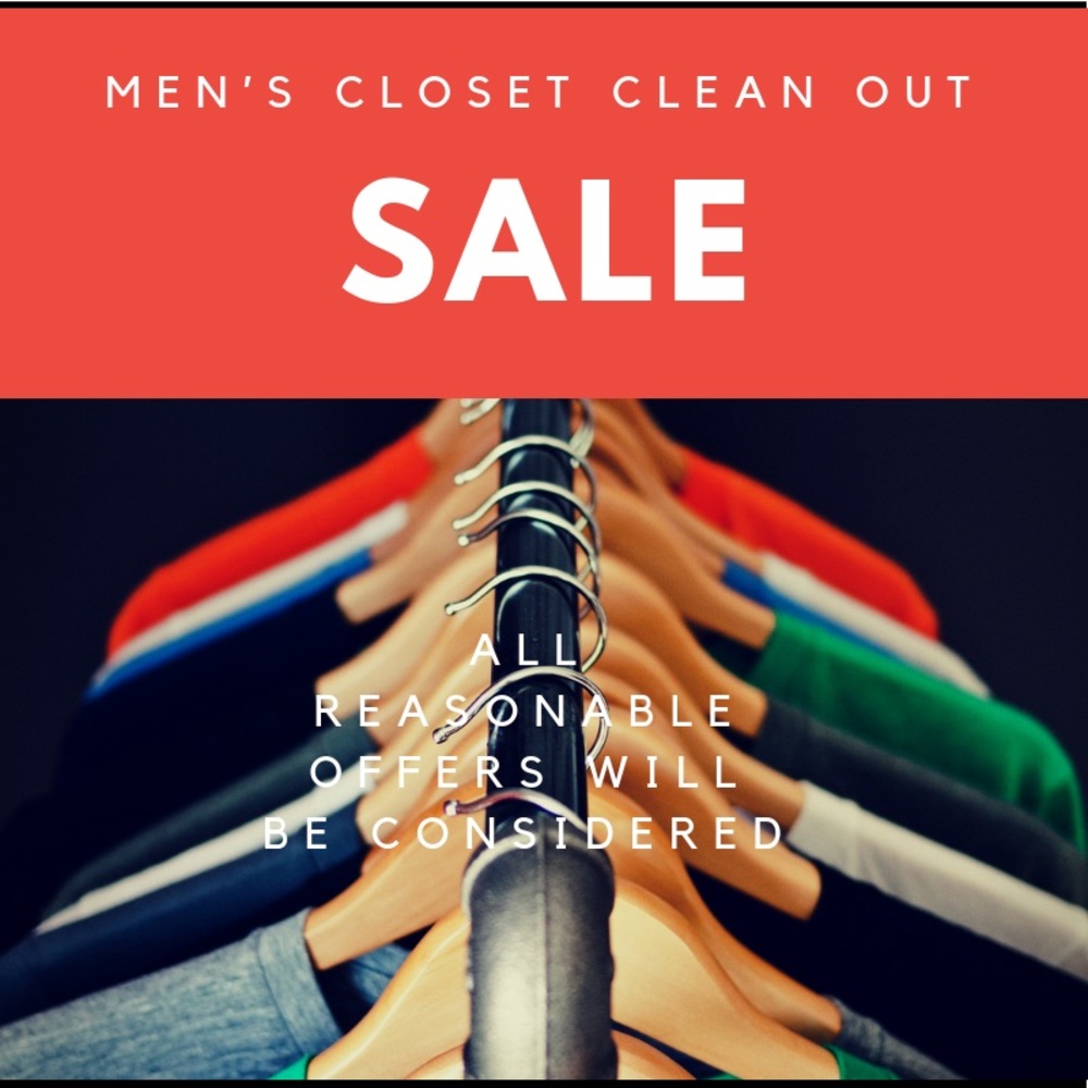 Men’s Clothing Cleanout Sale